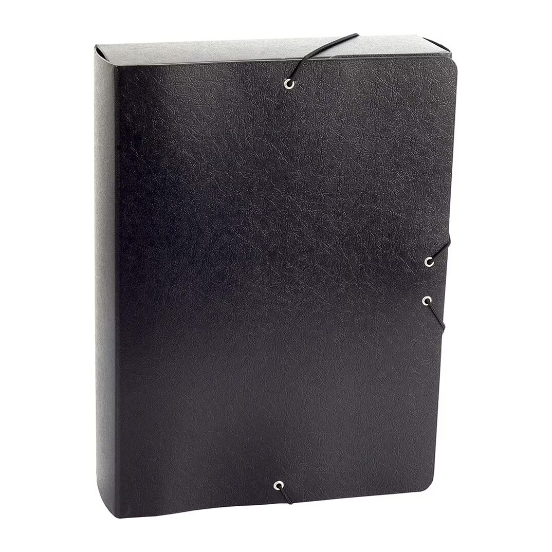 Carpeta projectes  A4 amb gomes 7cm negra