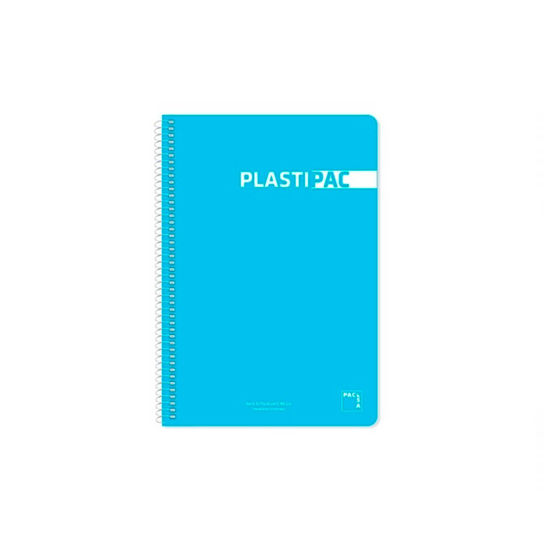 Cuaderno Plastipac Folio C4 80 hojas turquesa