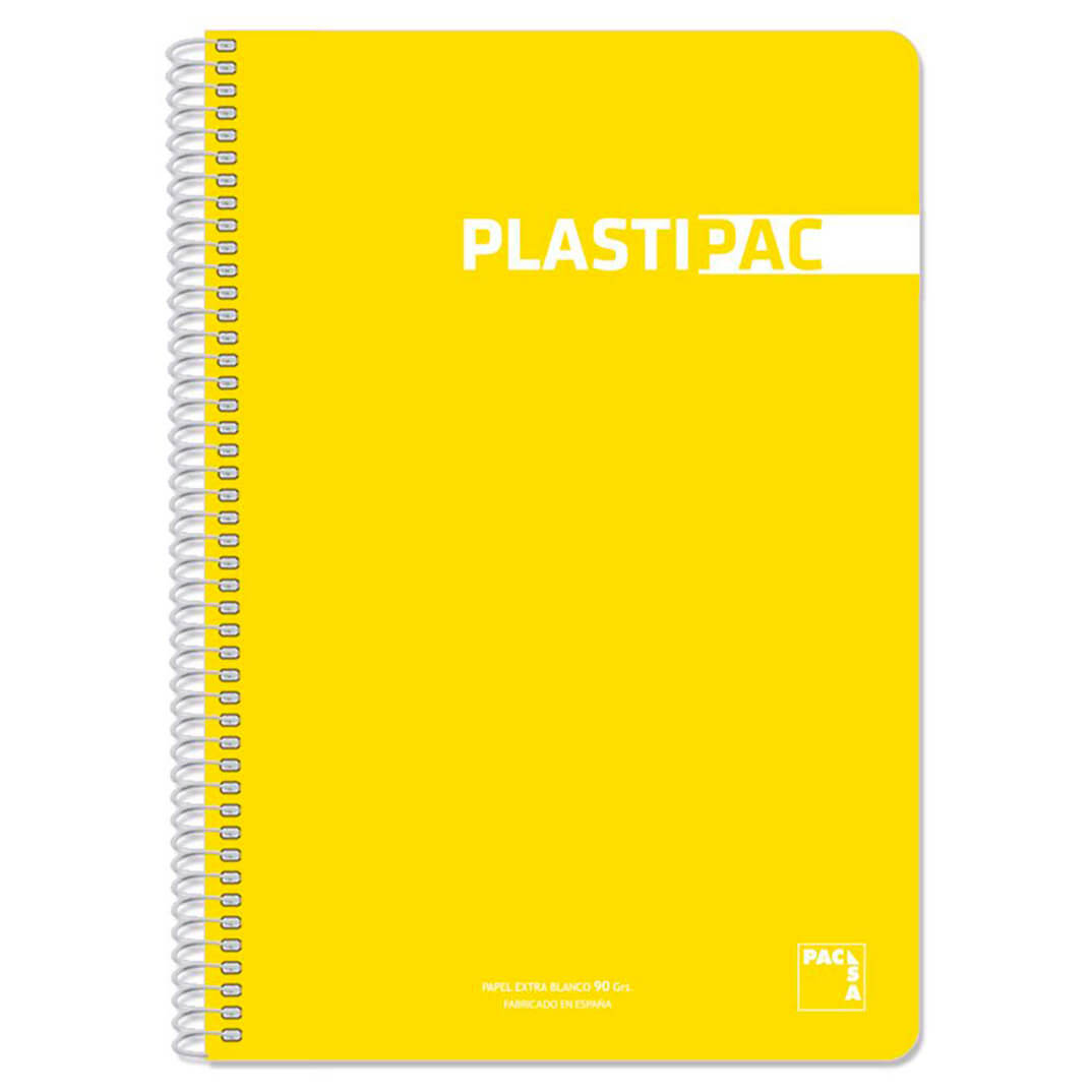 Quadern Plastipac Foli C4 80 fulls groc