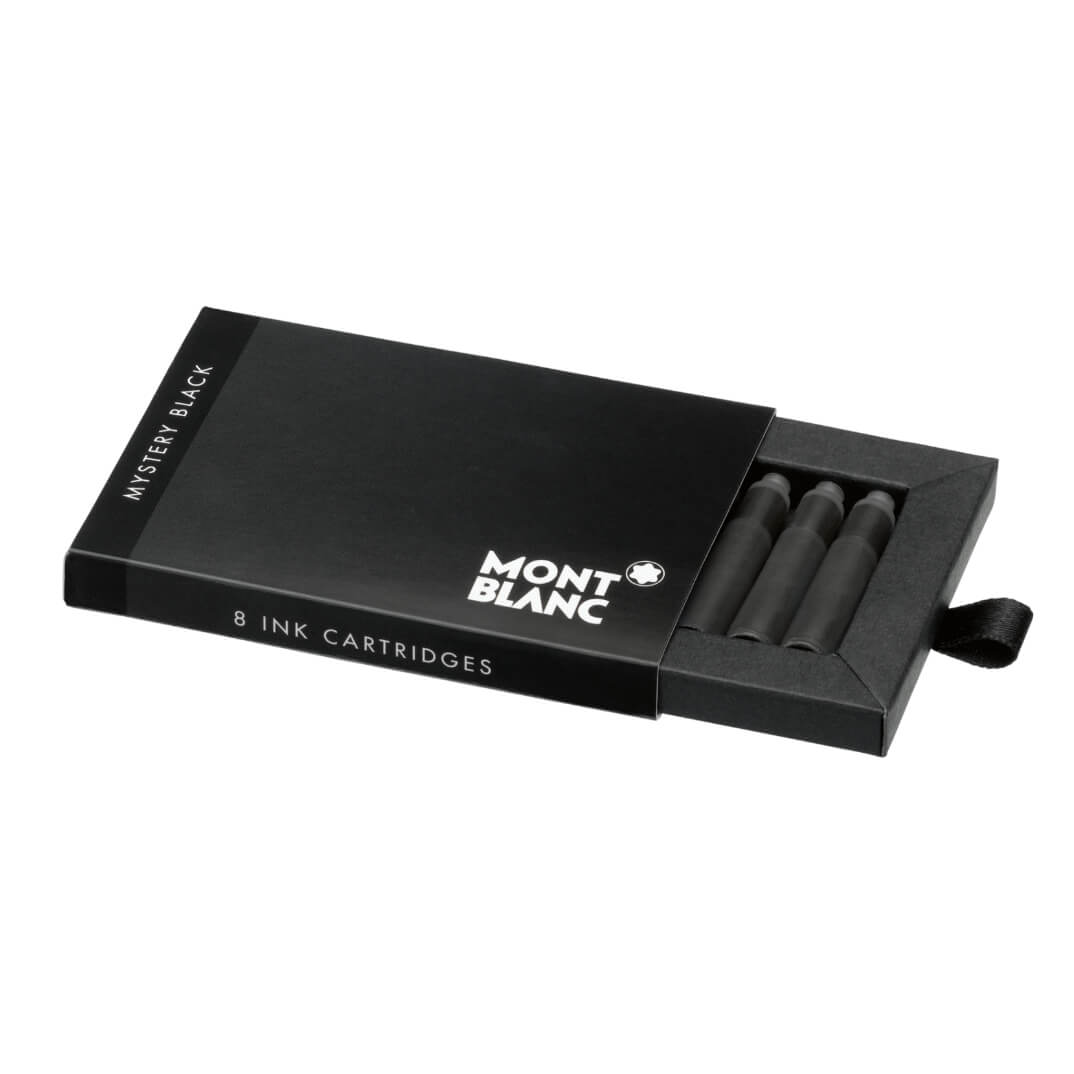 Capseta 8 cartutxos Montblanc tinta negra ploma