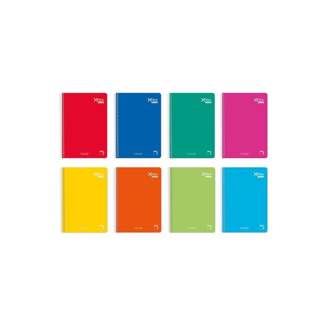 Quadern Pacsa Xtra 1/4 llis 80f assortit