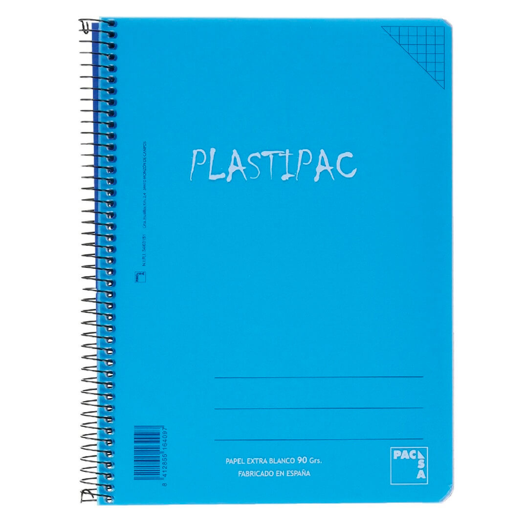 Quadern Plastipac 1/4 90g C4 colors assortits