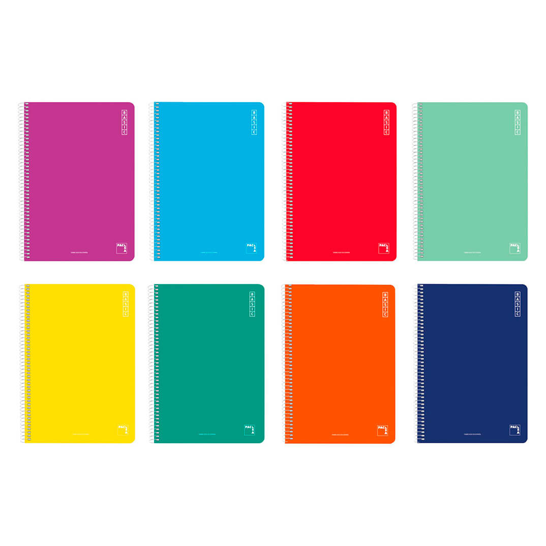 Cuaderno Folio C4 colores surtidos tapa dura 80h