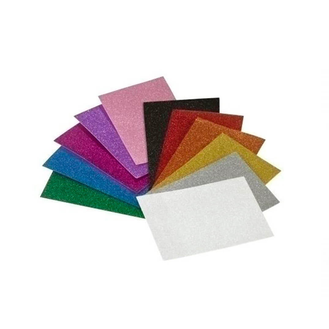 Fulls Goma Eva purpurina 20x30 assortit