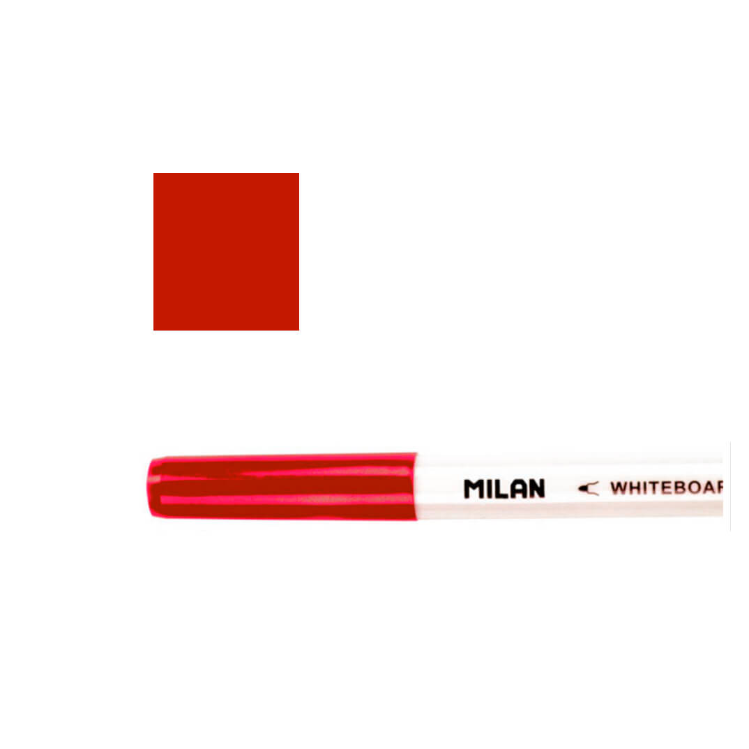 Rotulador pizarra blanca Milan rojo
