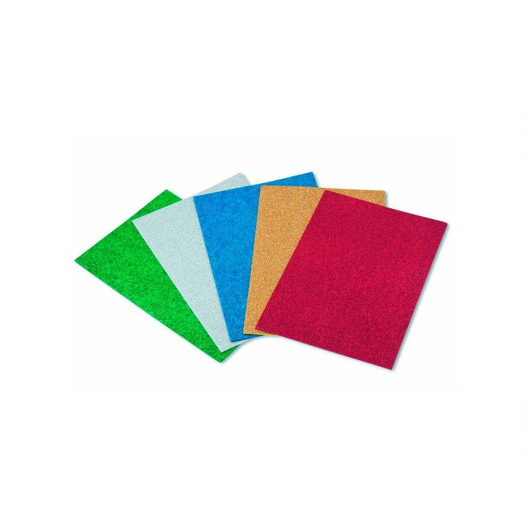 Fulls Goma Eva purpurina 40x60 assortit