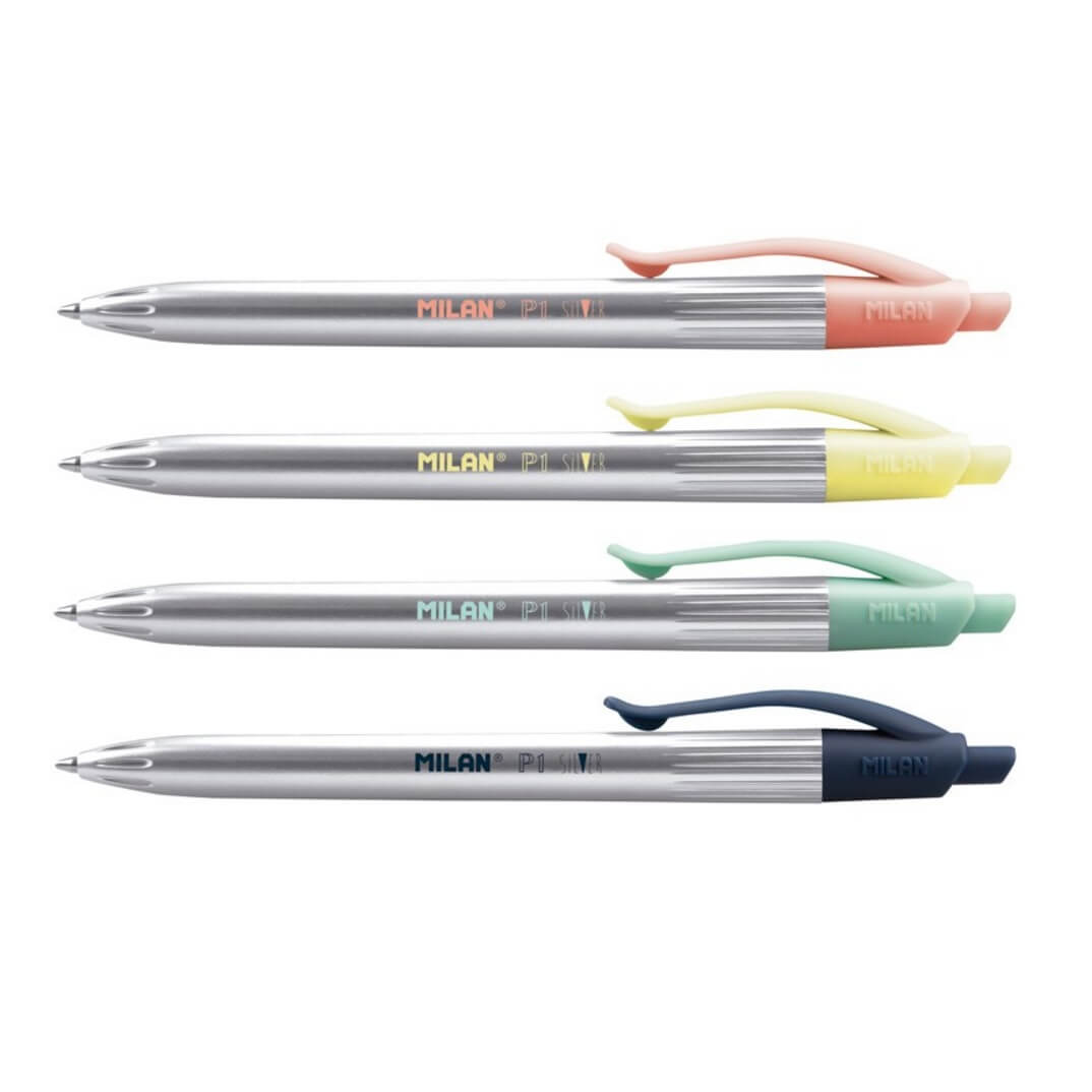 Bolígraf Milan P1 Silver colors assortits