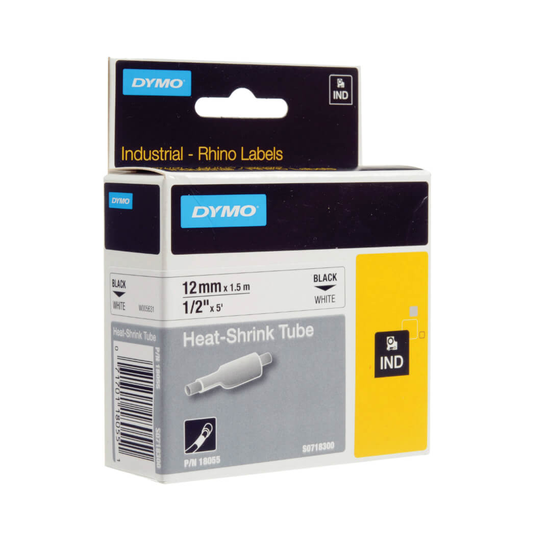 Cinta Dymo rhino ID1-12 amarillo termorrectráctil