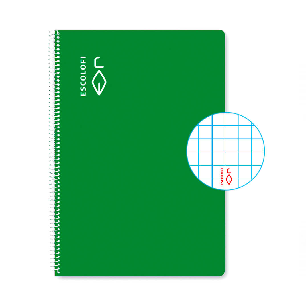 Cuaderno Escolofi A4 C4 40 hojas verde