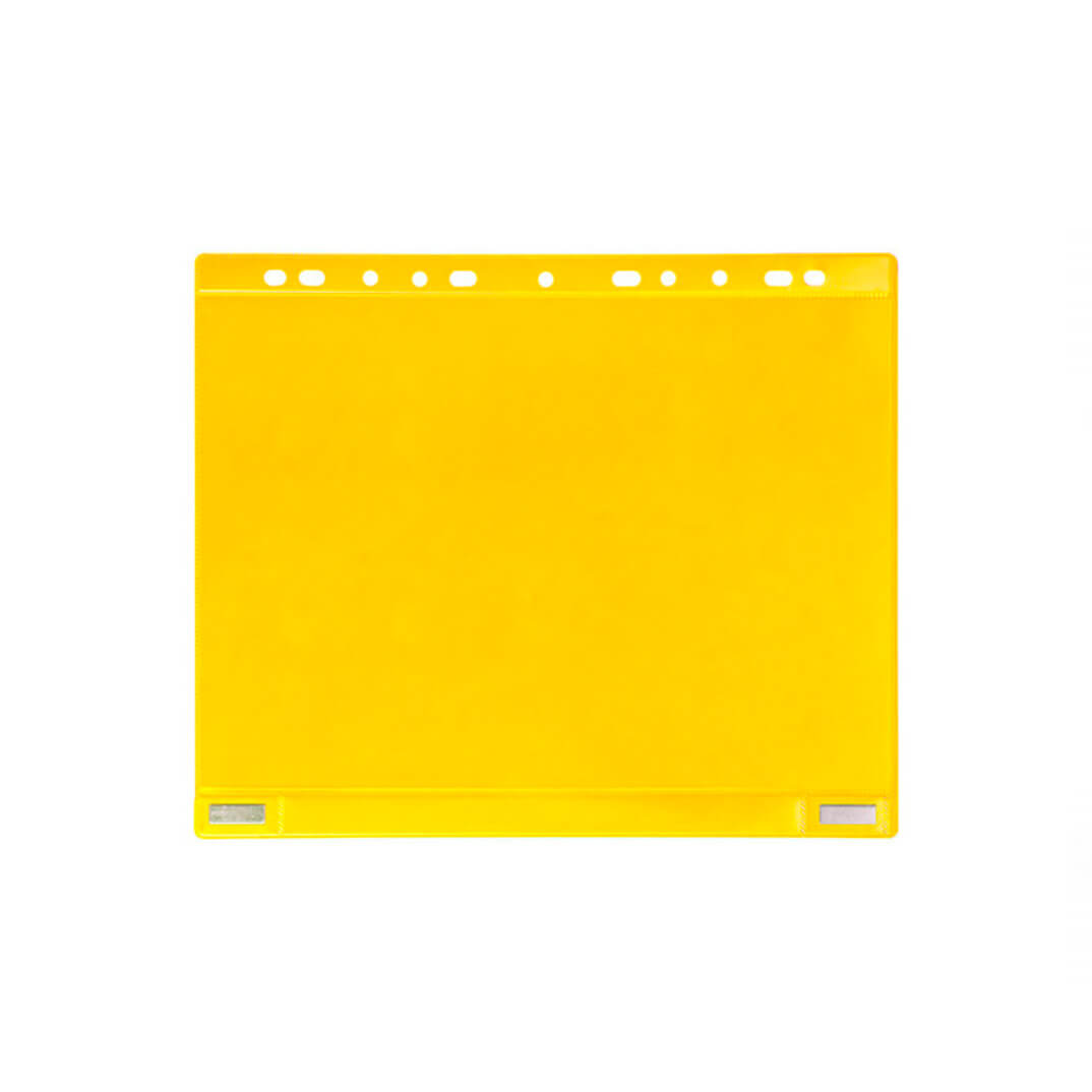 Funda magnética doble cara 11A amarilla (5u)