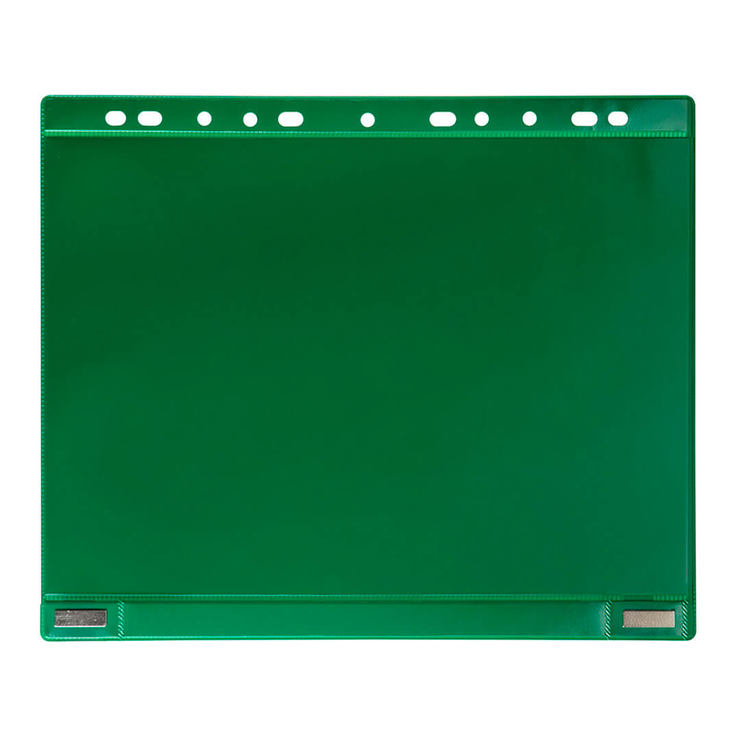 Funda magnética doble cara 11A verde (5u)