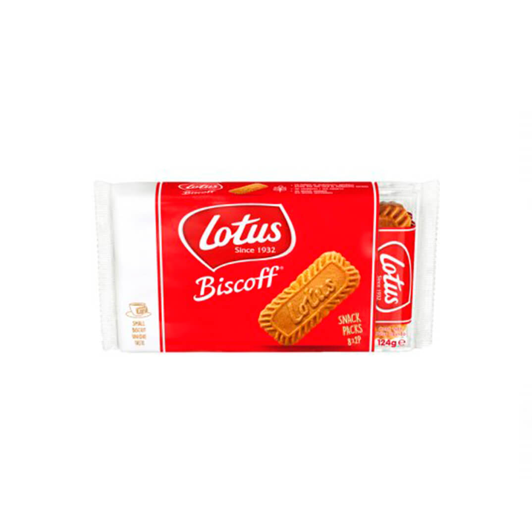 Caixa galetes Biscoff Lotus snack 12 paq (8x2)