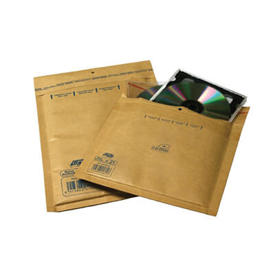 Pack 10 sobres de bombolles enviament CD 180x165mm