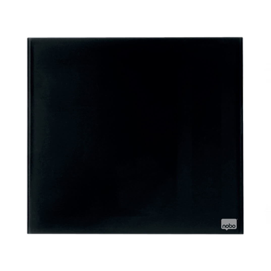 Pizarra magnética negra de cristal Nobo 450×450mm