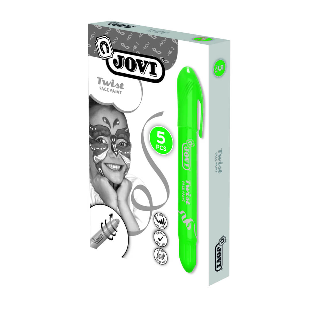 Pack 5 Barra maquillatge Jovi twist make up verd