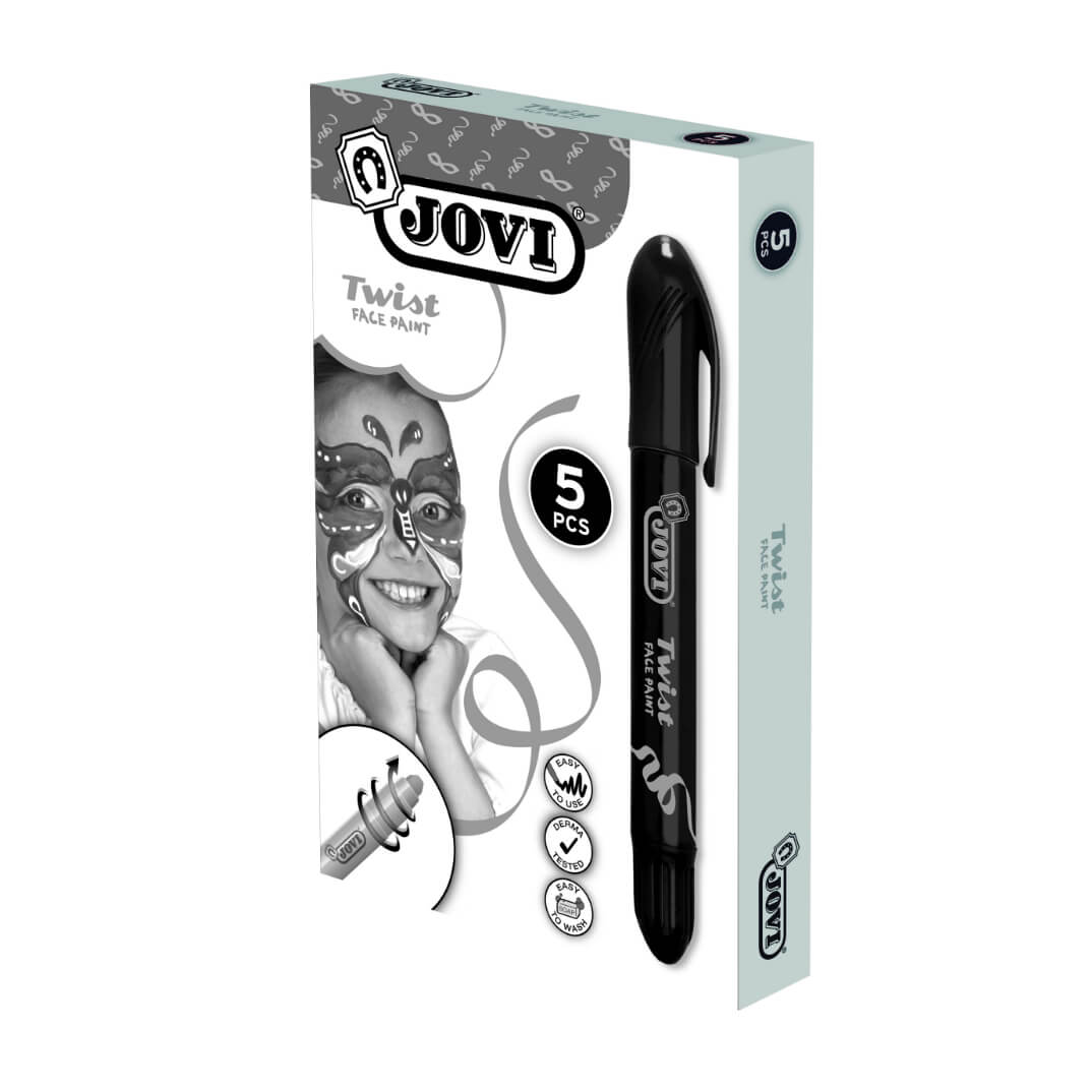 Pack 5 Barra maquillaje Jovi twist make up negro