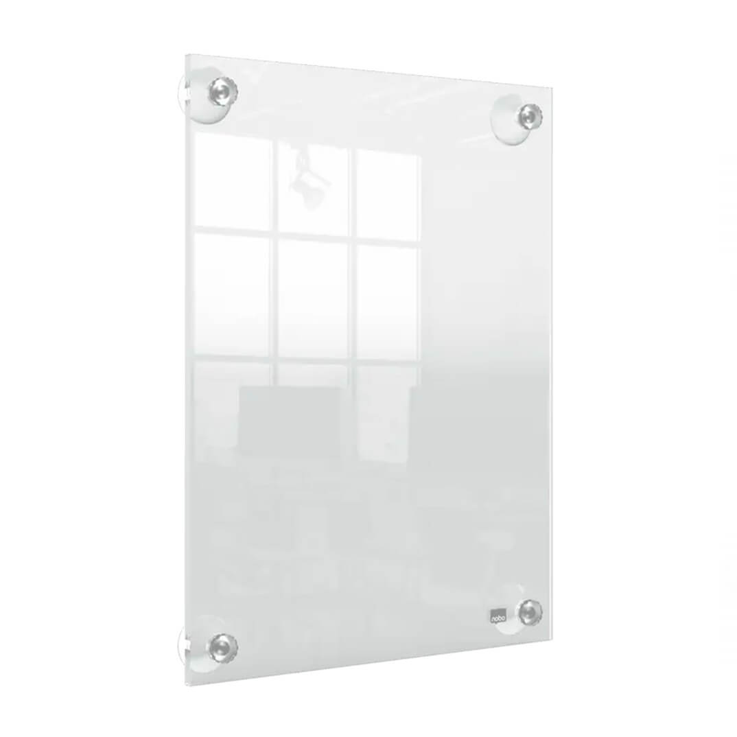 Porta pòster Nobo acrílic A4 removible transparent