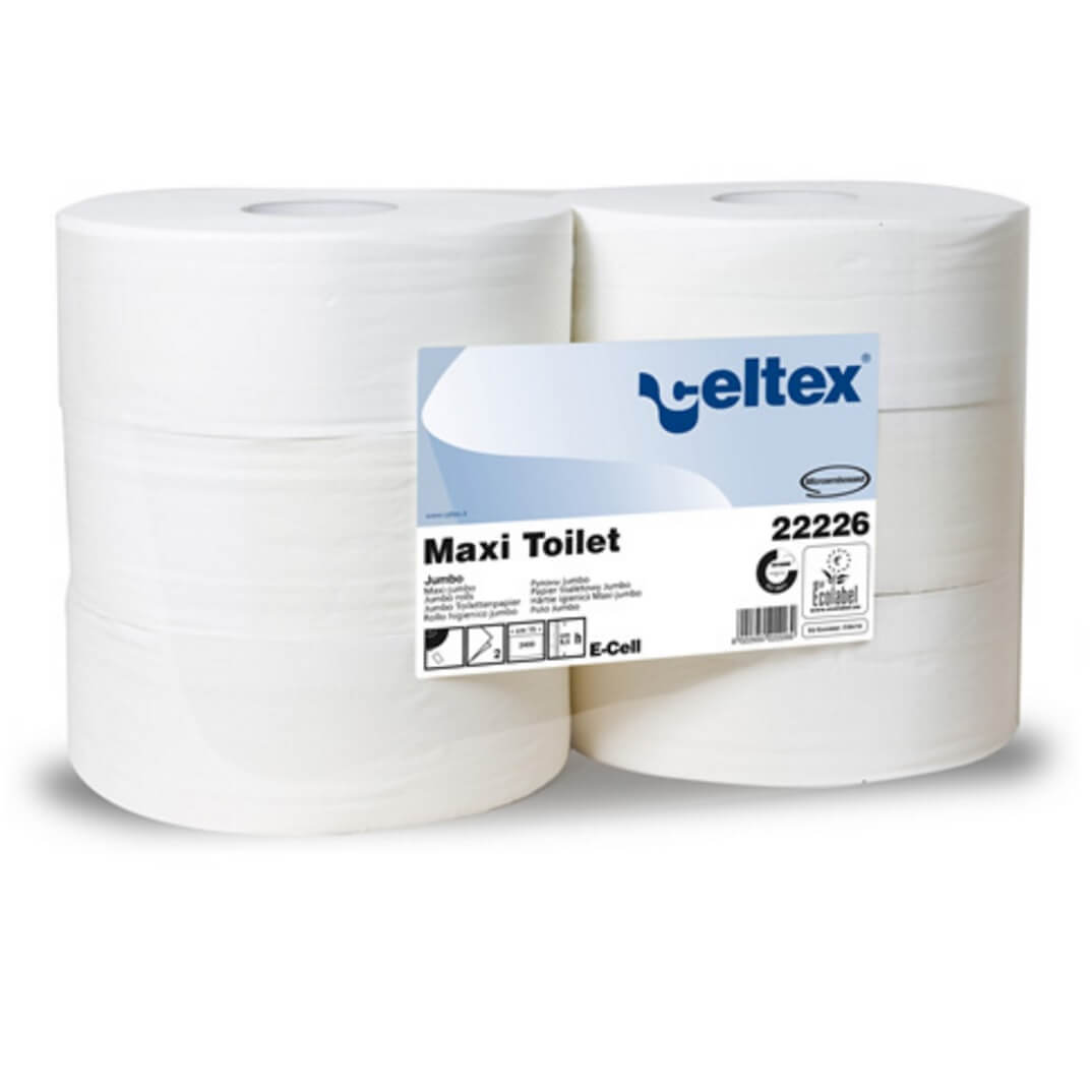 Fardo 6 rollos papel higiénico maxi 2 hojas 400m