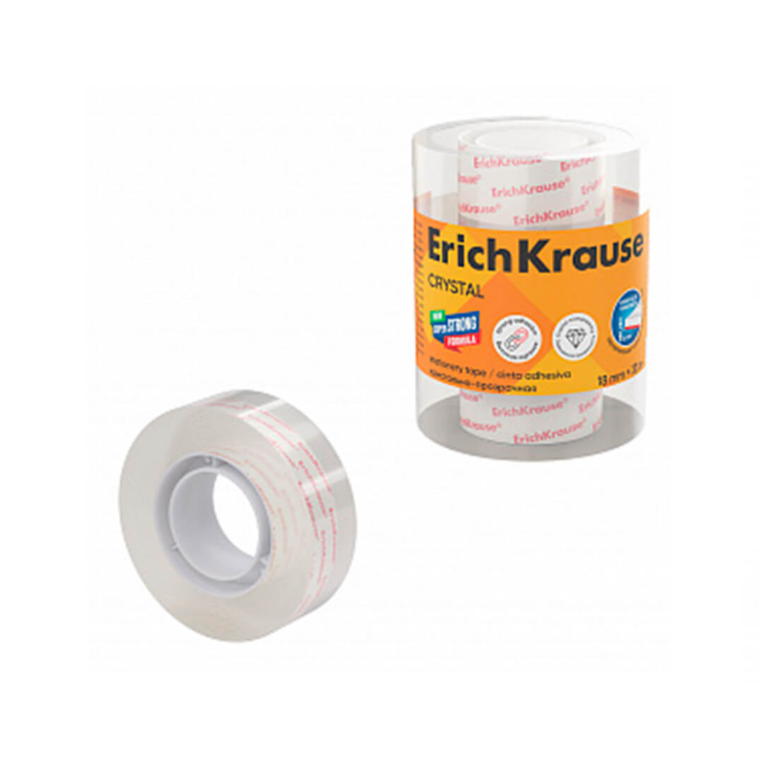 Cinta adhesiva clear transparent 18mm x 20 m