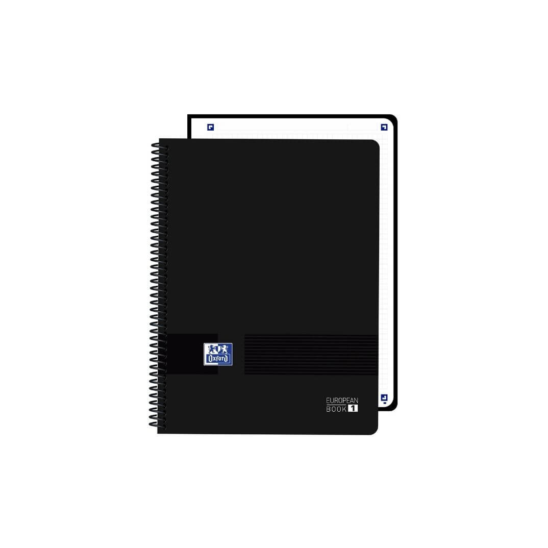 Cuaderno Oxford Live&Go A4+ C5 negro 80 hojas