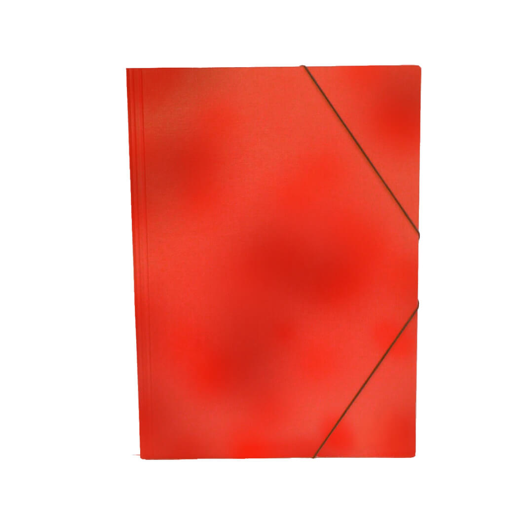 Carpeta cartró gofrada Foli vermella