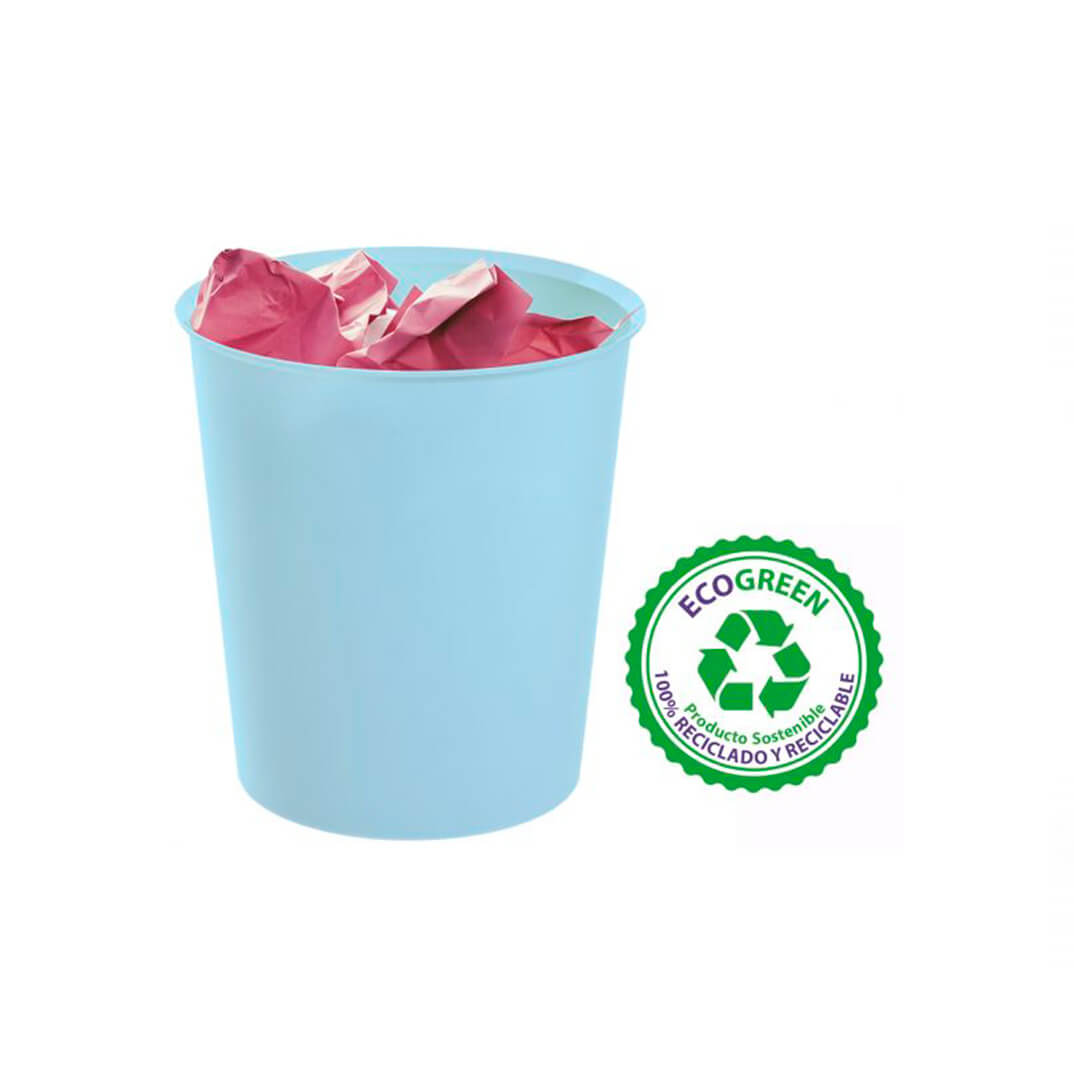Paperera Archivo 2000 Ecogreen 18l blau pastel