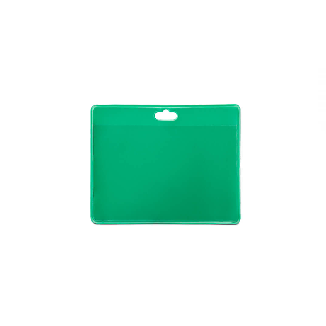 Pack 30 fundas ident. PVC verde 103x82,5 mm