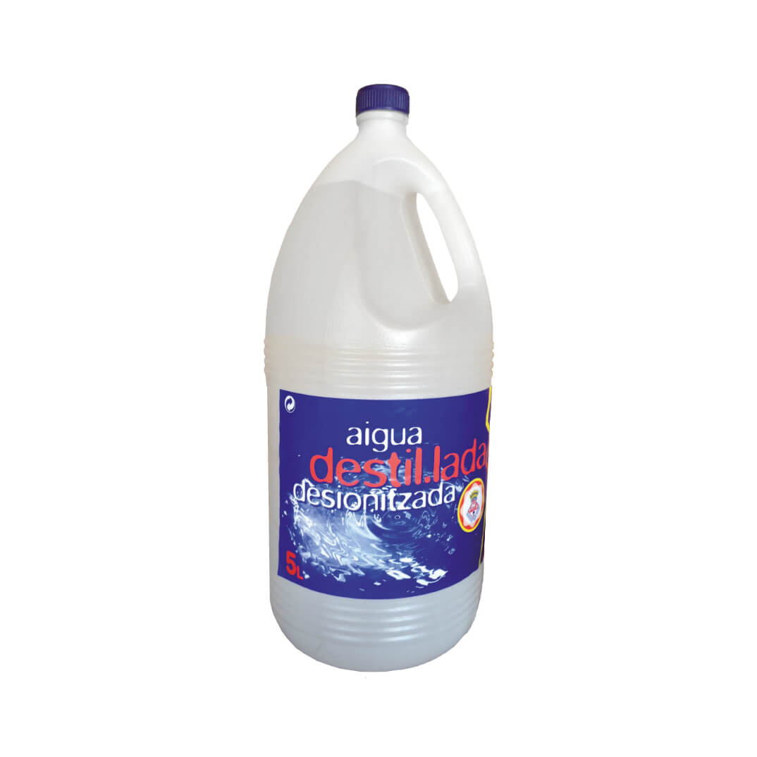 Garrafa aigua destil·lada 5 litres