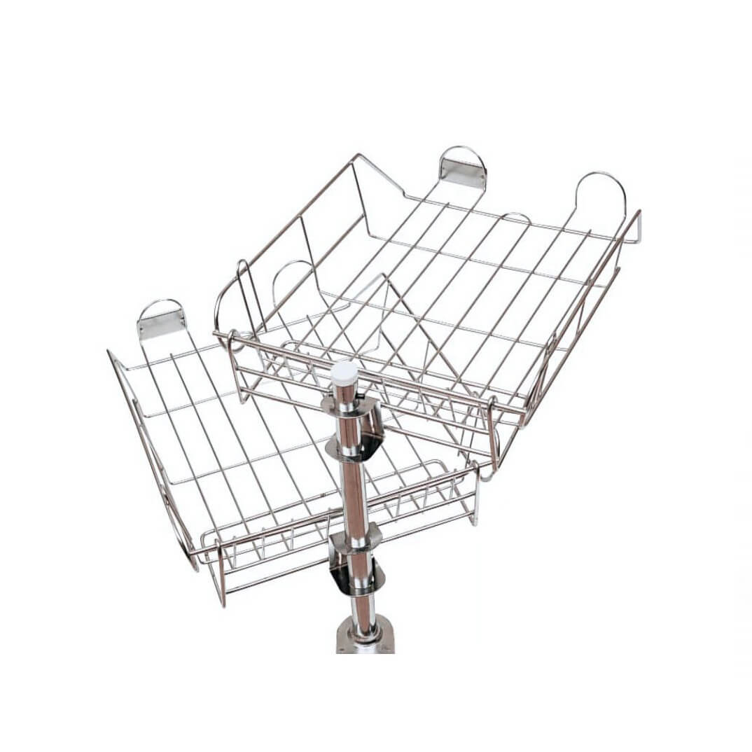 Soporte con 3 bandejas metálicas