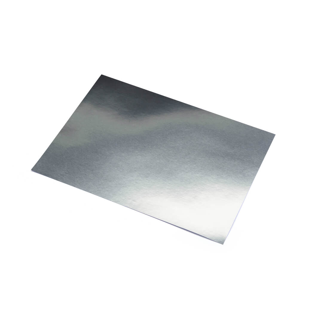 Cartulina 50x65 225g aluminio plata (pack 10)