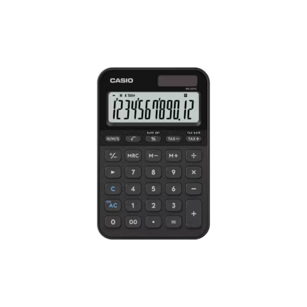 Calculadora de sobremesa Casio MS-20YC-BK