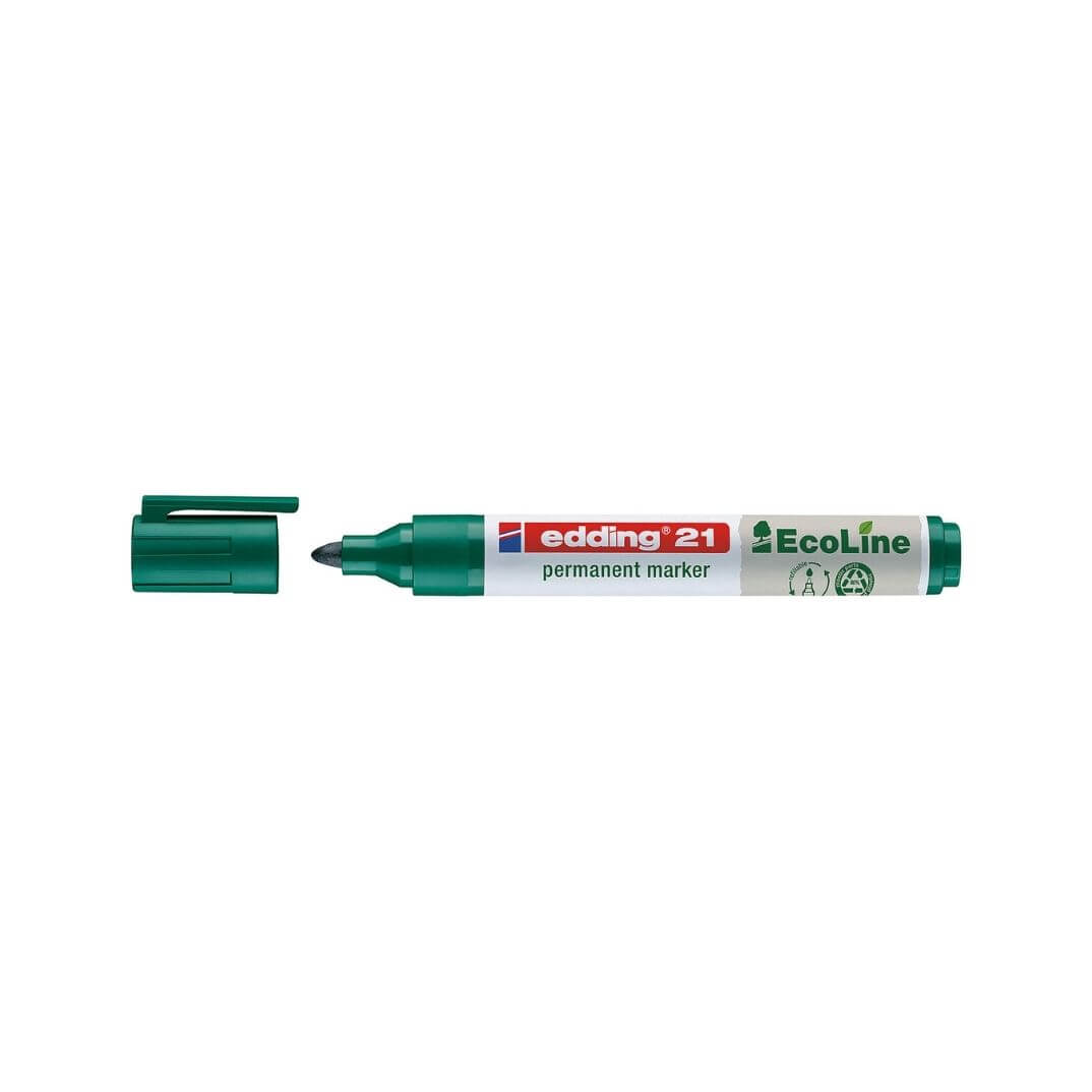 Retoludor permanent edding ecoline 21 verd
