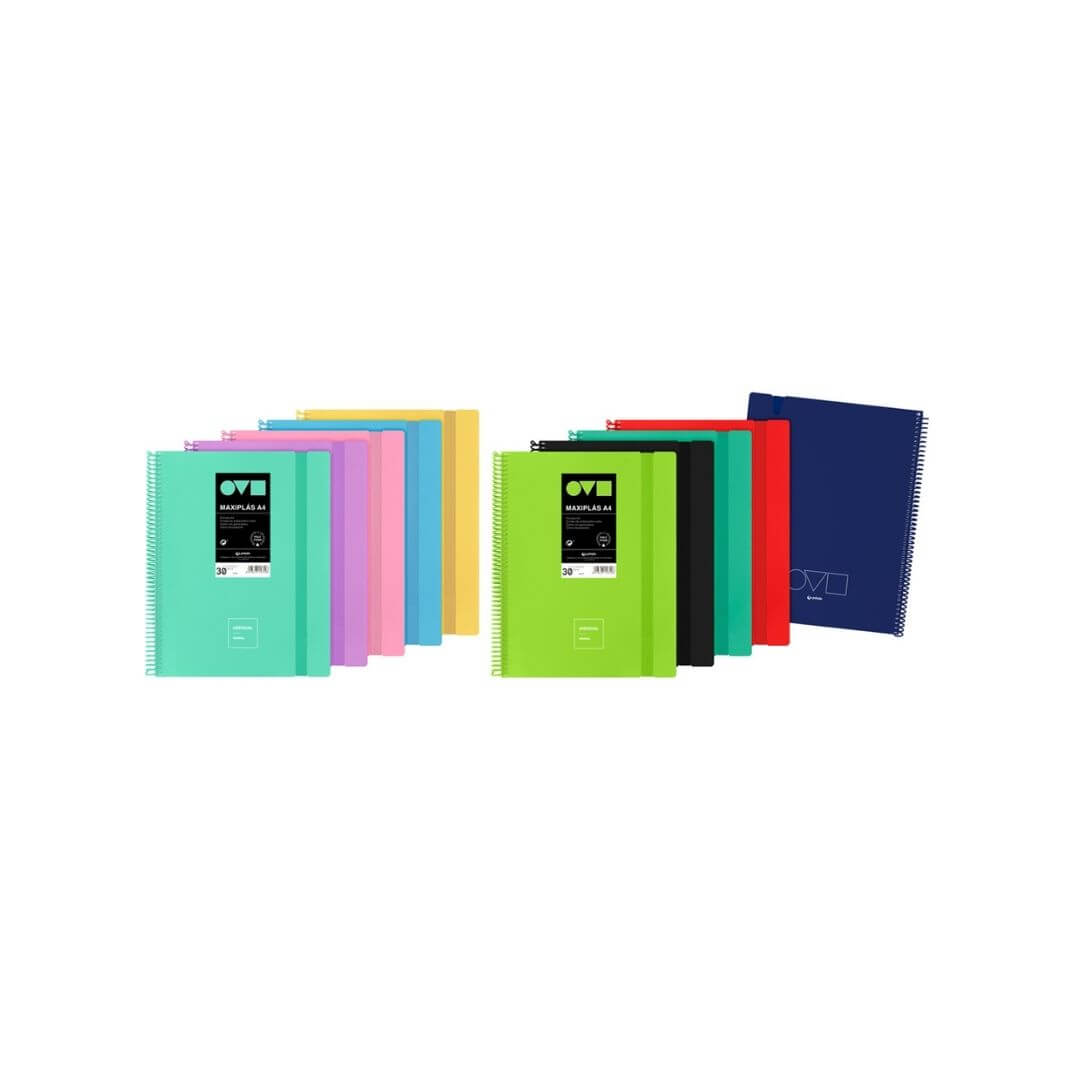 Pack 30 fundas amb sobre assortits unequal minimal