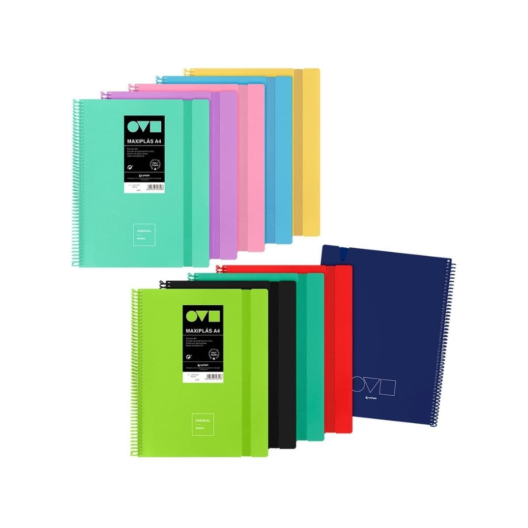 Pack 40 fundas amb sobre assortits unequal minimal