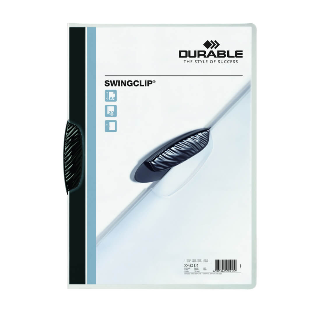 Carpeta con pinza Durable Swingclip negra