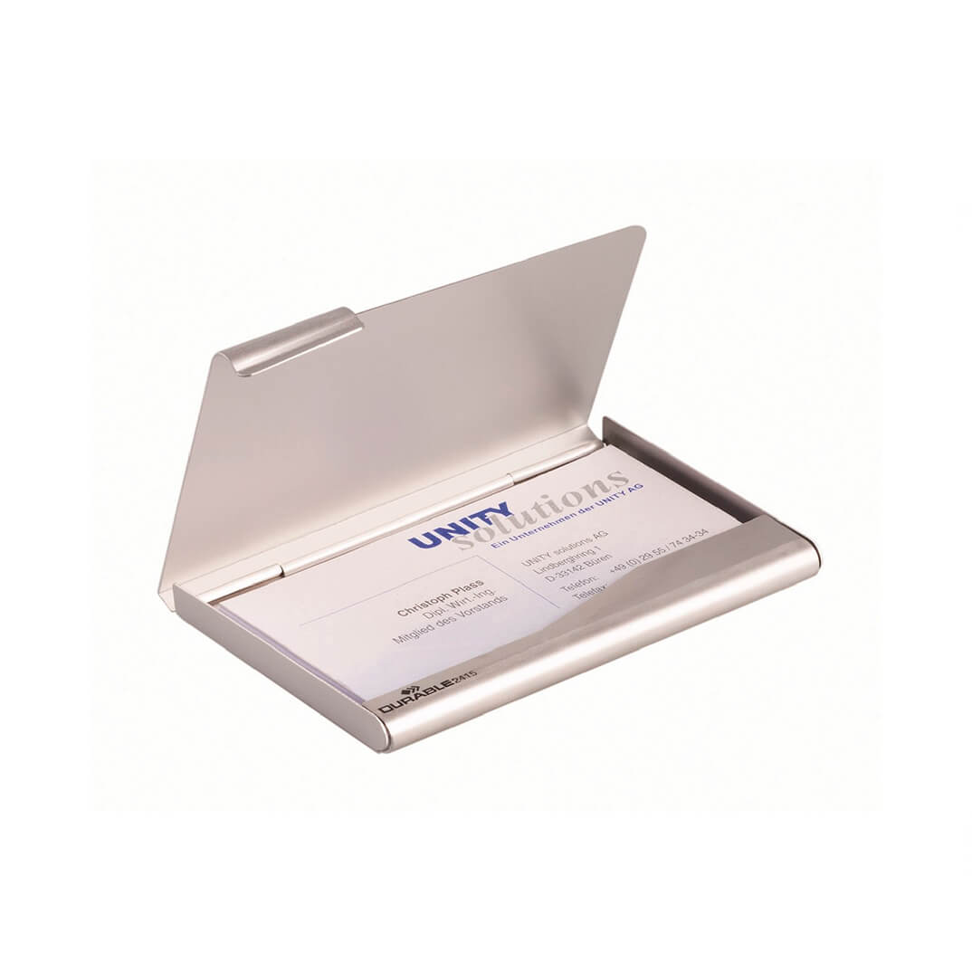 Tarjetero Durable business card box duo