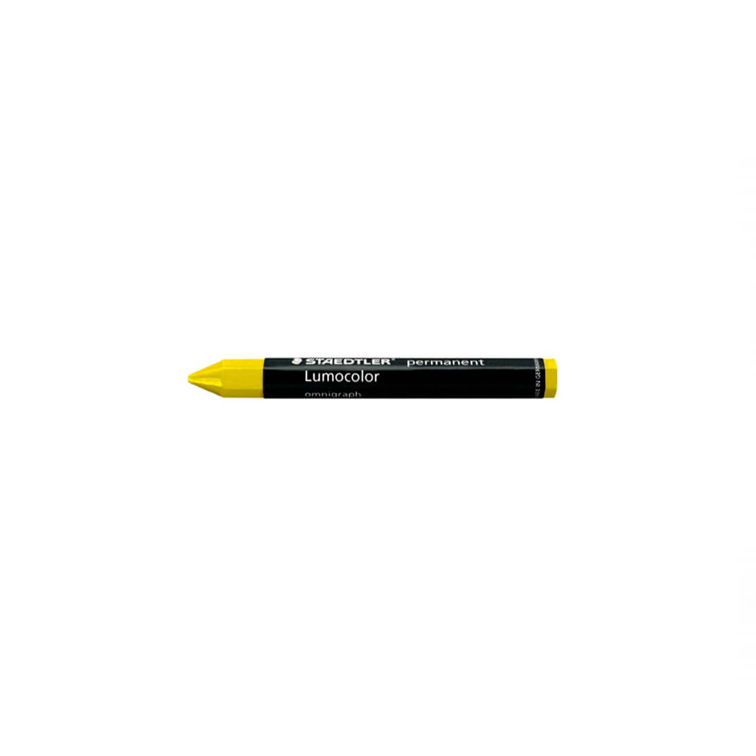 Caixa 12 llapis cera groc Staedtler