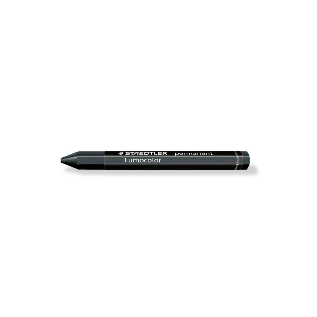 Caixa 12 llapis cera negra Staedtler