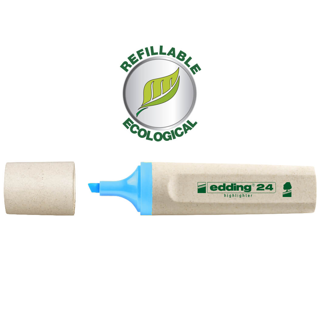 Rotulador fluorescent edding ecoline 24 blau