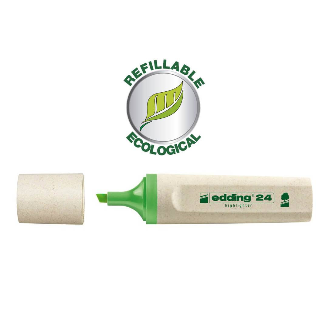 Rotulador fluorescente edding ecoline 24 verde