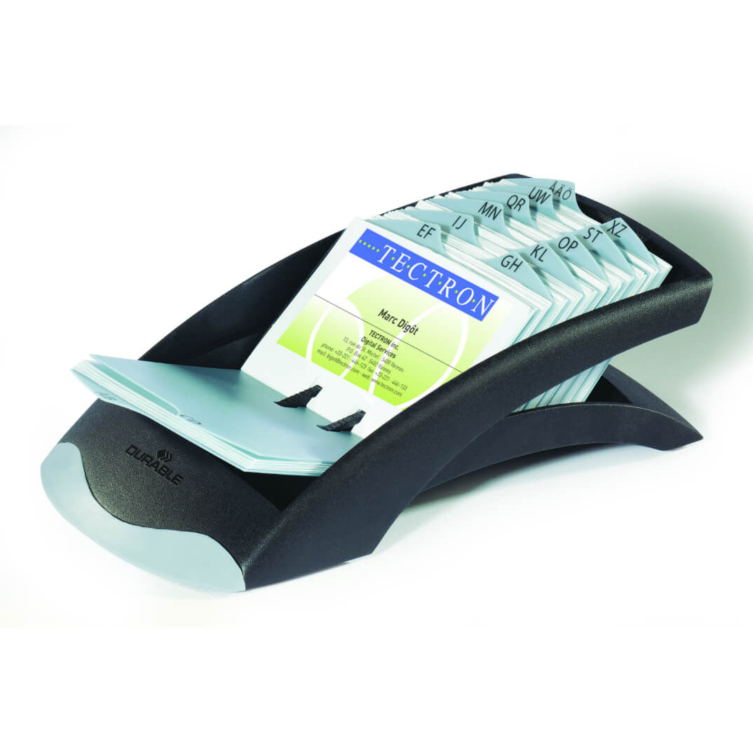 Tarjetero Durable Visifix Desk Vegas negro