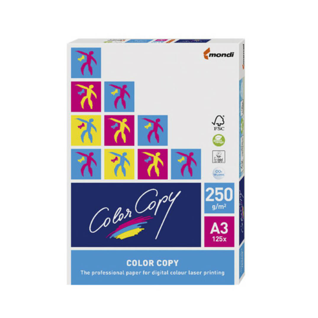 Paquet paper Color Copy A3 250g 125 fulls