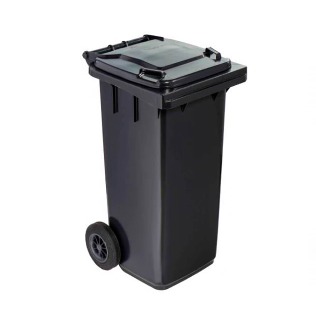 Contenedor residuos con ruedas gris 120 litros