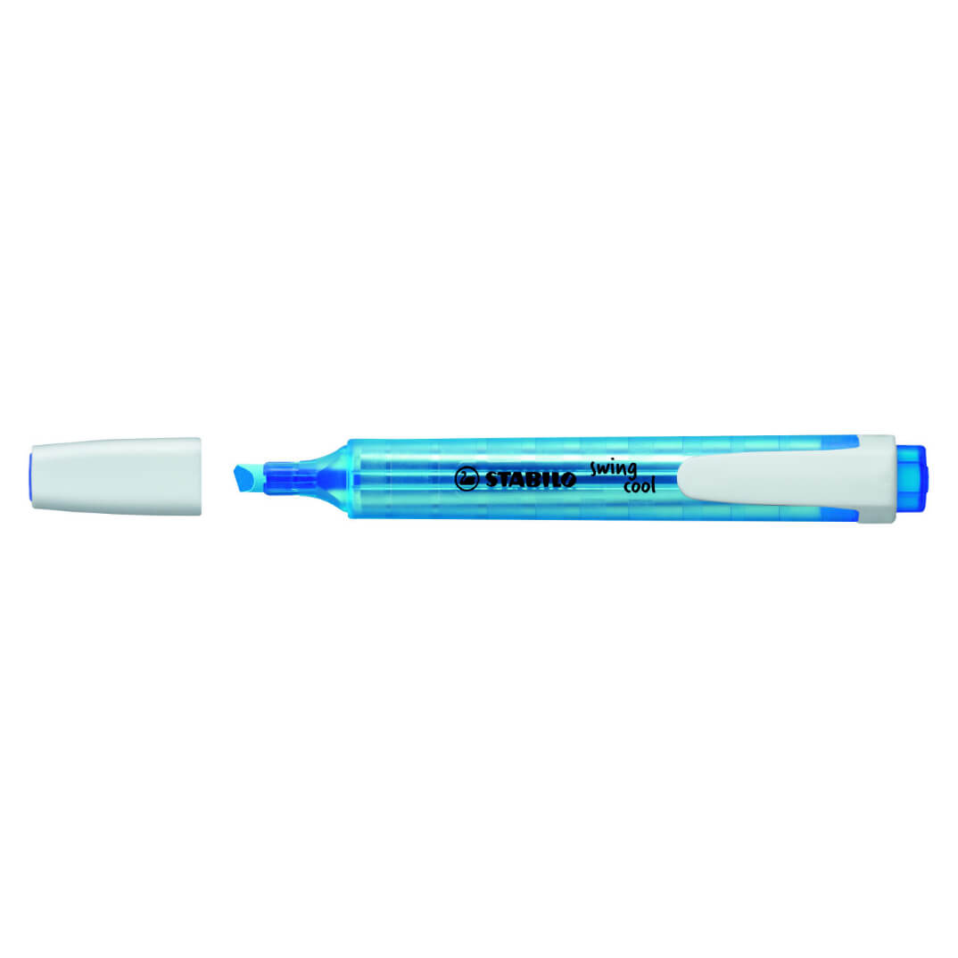 Retolador fluor Stabilo swing blau