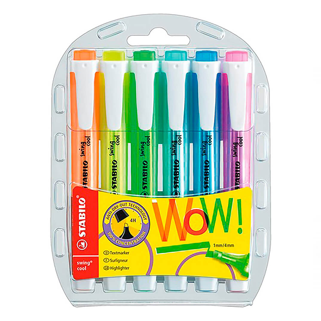 Estoig de 6 unitats Stabilo Swing Cool