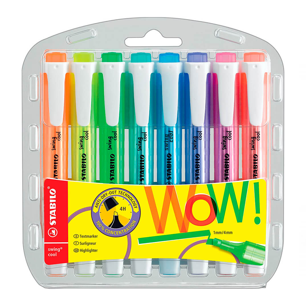 Estoig de 8 unitats Stabilo Swing Cool
