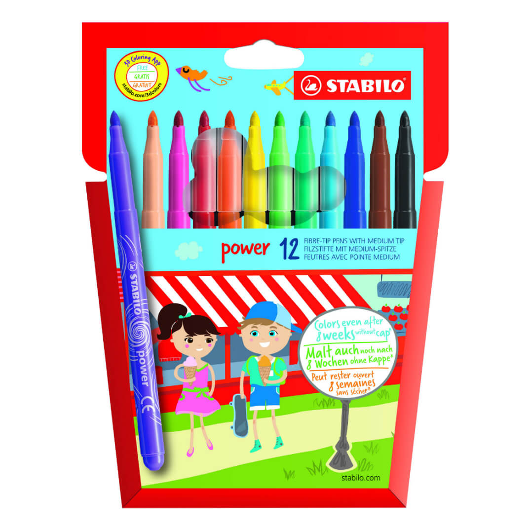 Rotulador Stabilo Power 12 unidades
