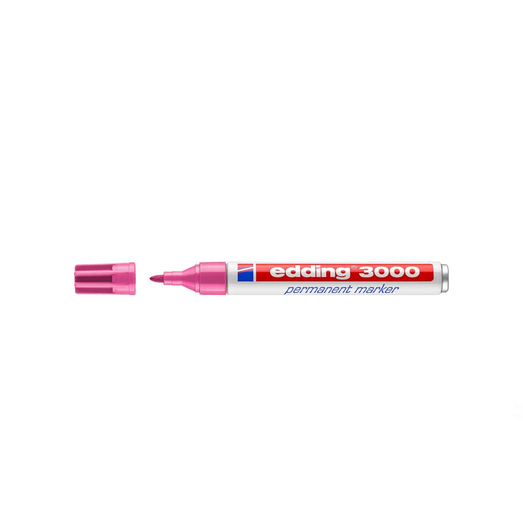 Rotulador edding 3000 rosa