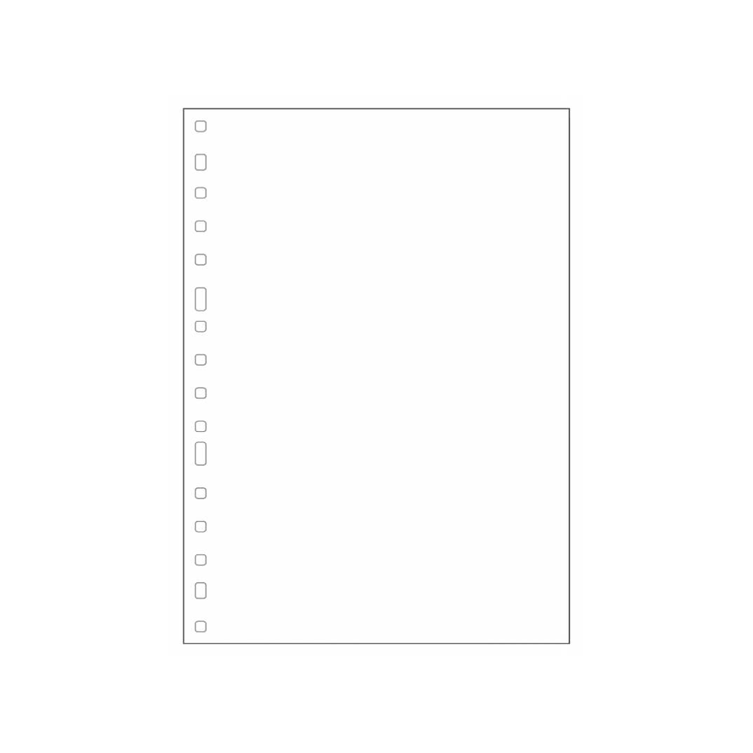 Recanvi 16 anelles Foli natural blanc llis