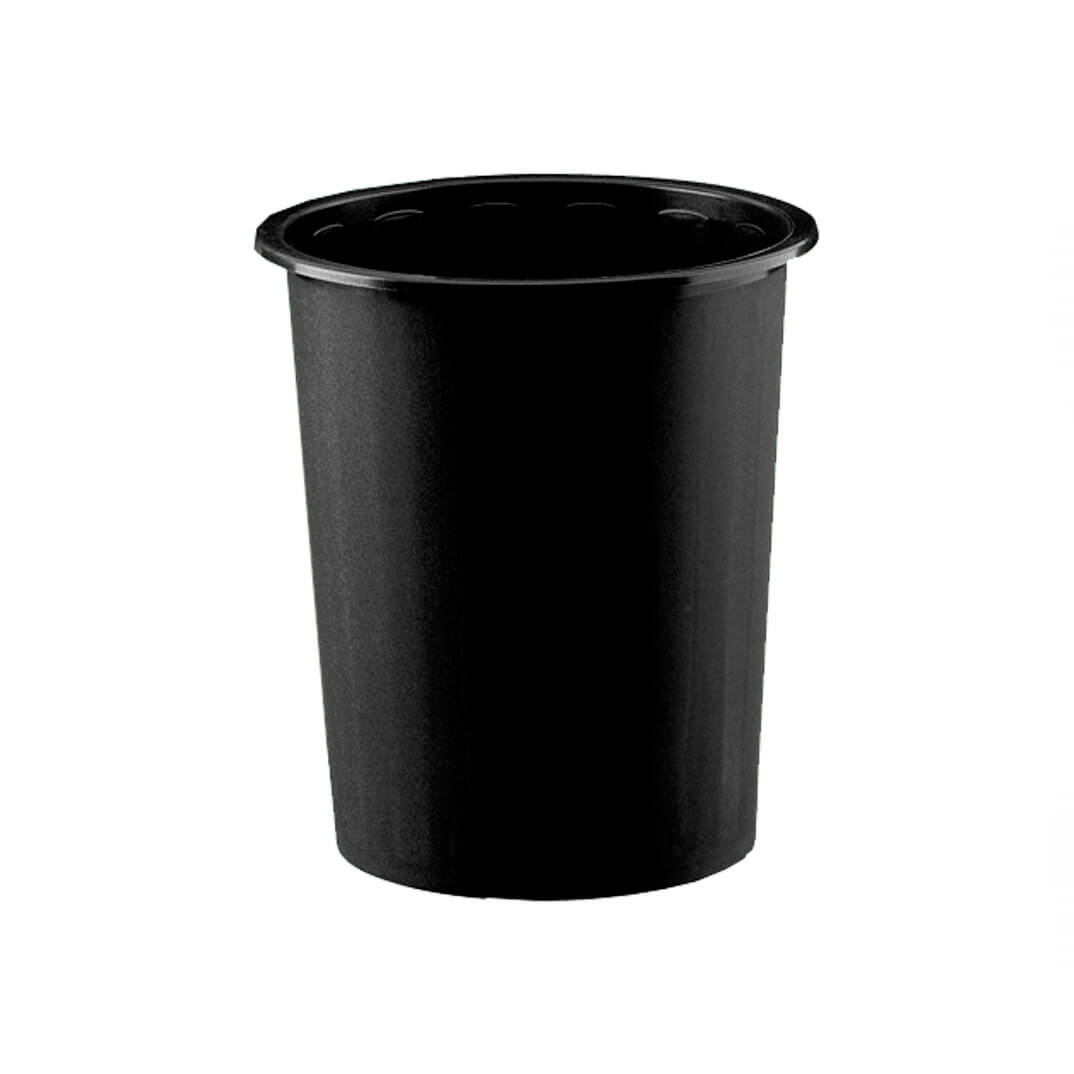 Paperera plàstic 14 litres negra
